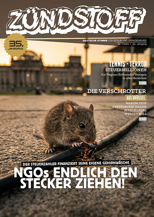 Zündstoff, Deutsche Stimme für Berlin und Brandenburg, Ausgabe 2026/01